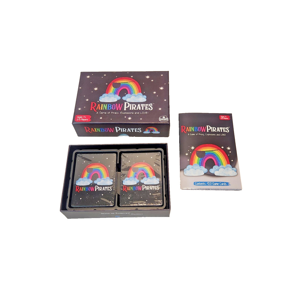 Rainbow Pirates - A Card Game of Piracy, Colorful Explosions & Love -New!